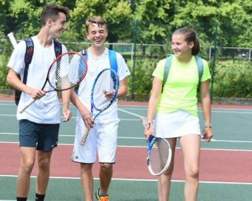 Spaß beim Tennistraining
