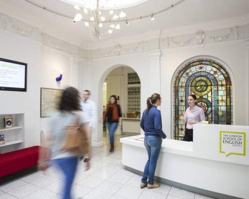 Eingangsbereich der Sprachschule London School of English