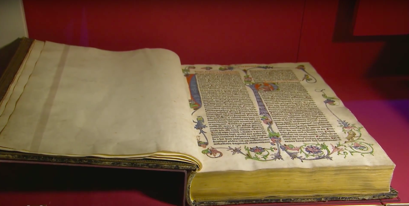 Gutenberg Bibel aus dem 15. Jahrhundert: Sprachkurs in London