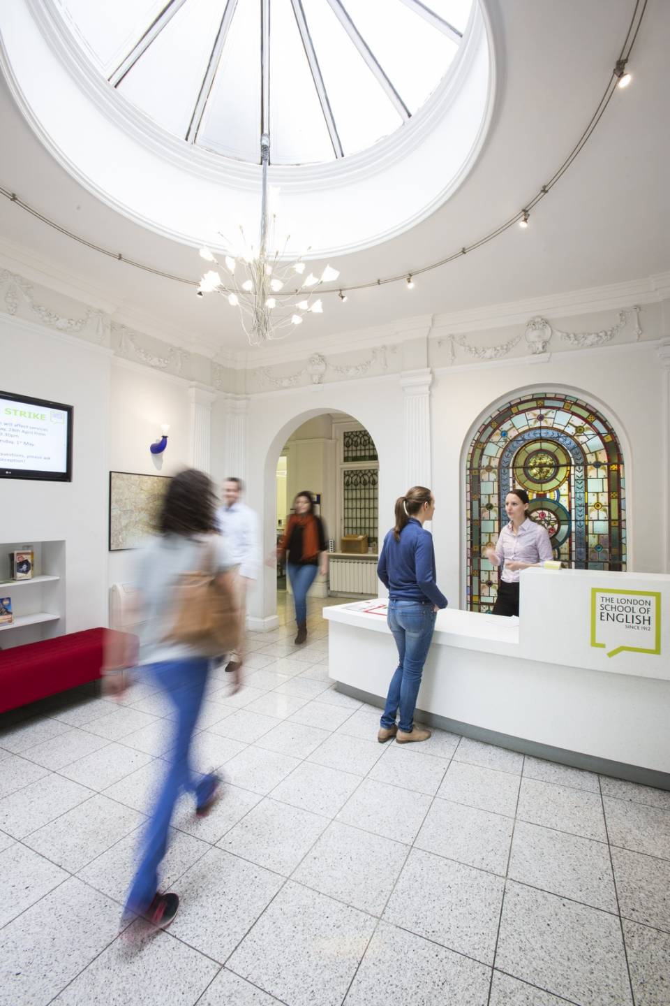 Eingangsbereich der Sprachschule London School of English
