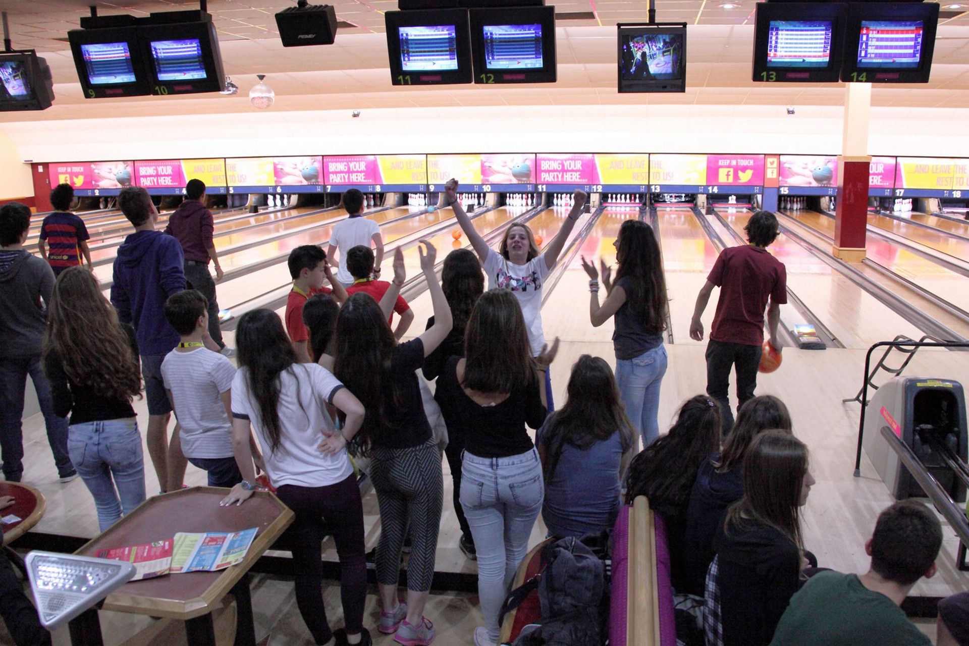 Ausflug der Sprachschule ins Bowlingcenter